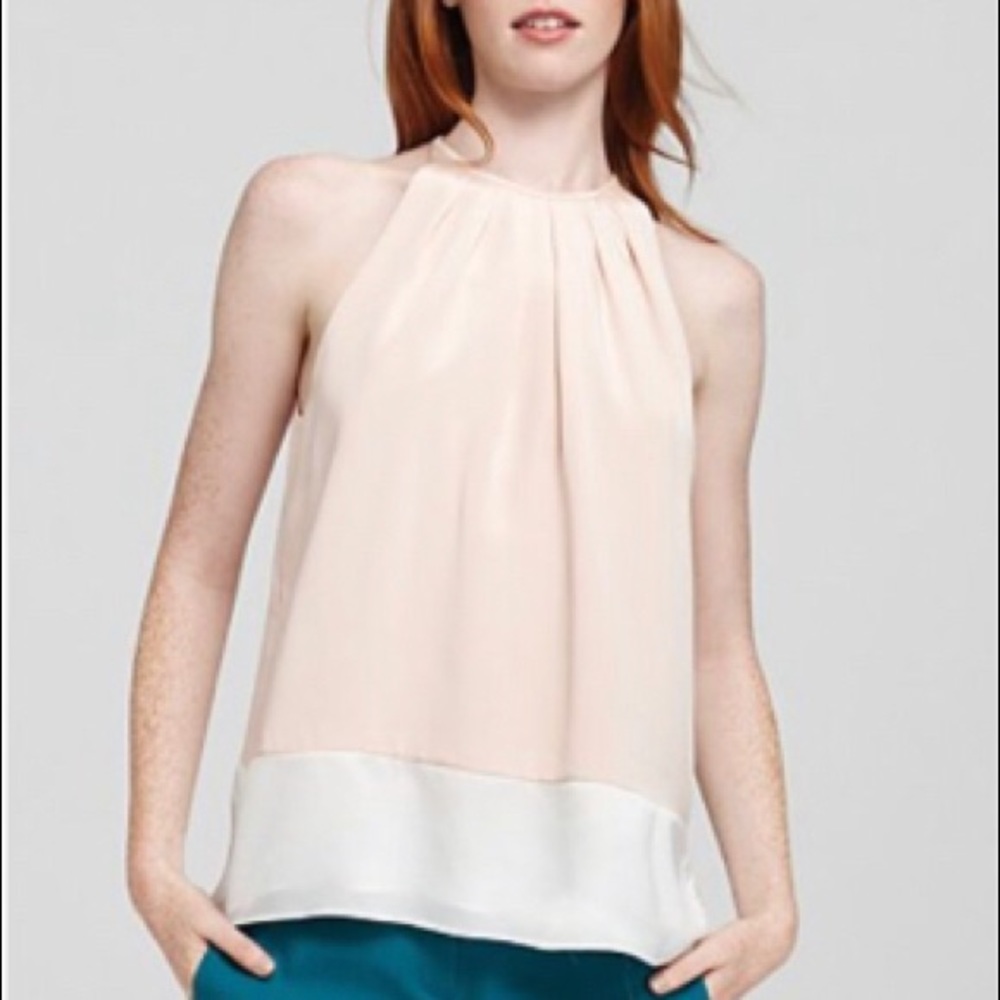 Theory silk a-line stretch top